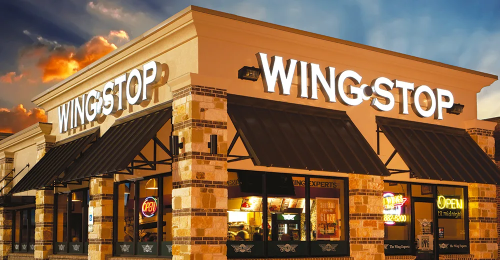 Exterior of a Wingstop restaurant location