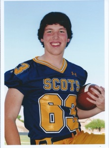 Trevor Anderson in his Scots number 63 jersey