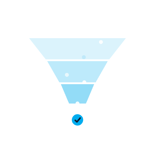 The funnel ends in GA4, not in an ad dashboard. illustration