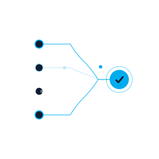 Trace the path from video to visit. illustration
