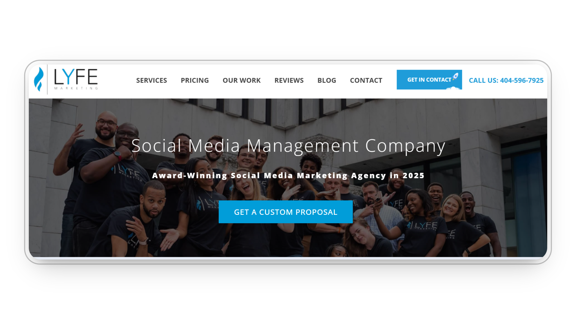 Home page of LYEF marketing